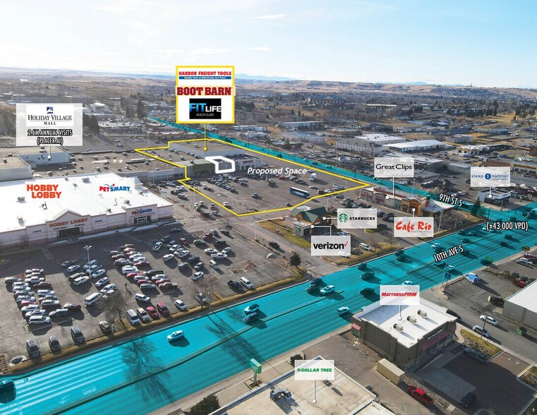 1200 10th Ave S, Great Falls, MT à louer - Photo du bâtiment - Image 2 de 17