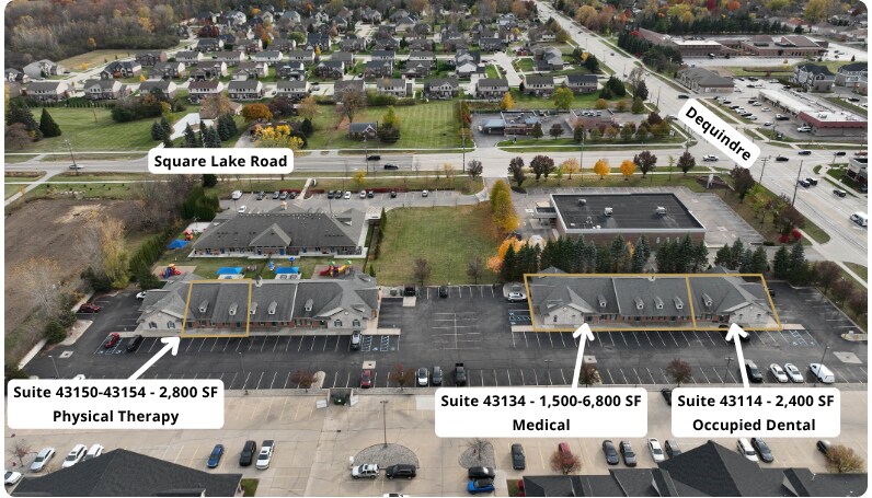 43114-43136 Dequindre Rd, Sterling Heights, MI à louer - Photo du bâtiment - Image 2 de 4