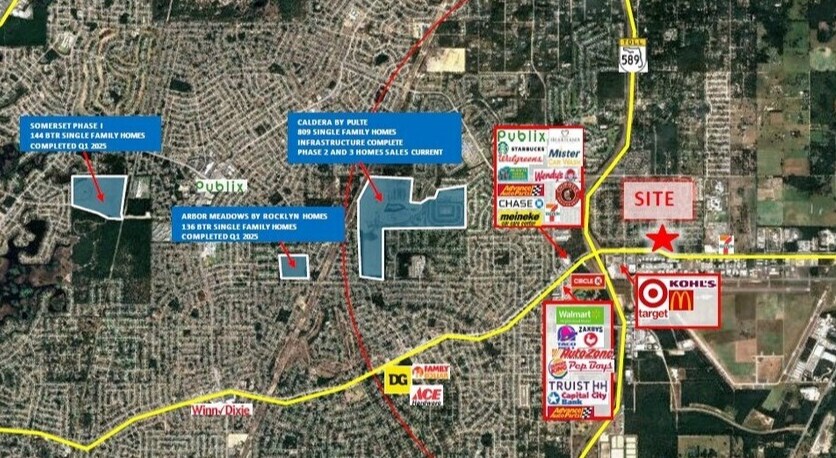 NEQ Spring Hill Dr & Suncoast Pkwy (SR 589), Spring Hill, FL à vendre - Aérien - Image 2 de 4