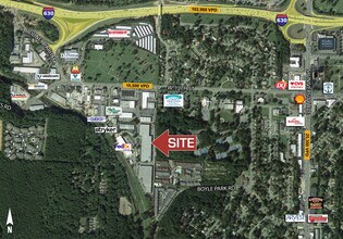1501 Westpark Dr, Little Rock, AR - AERIAL  map view