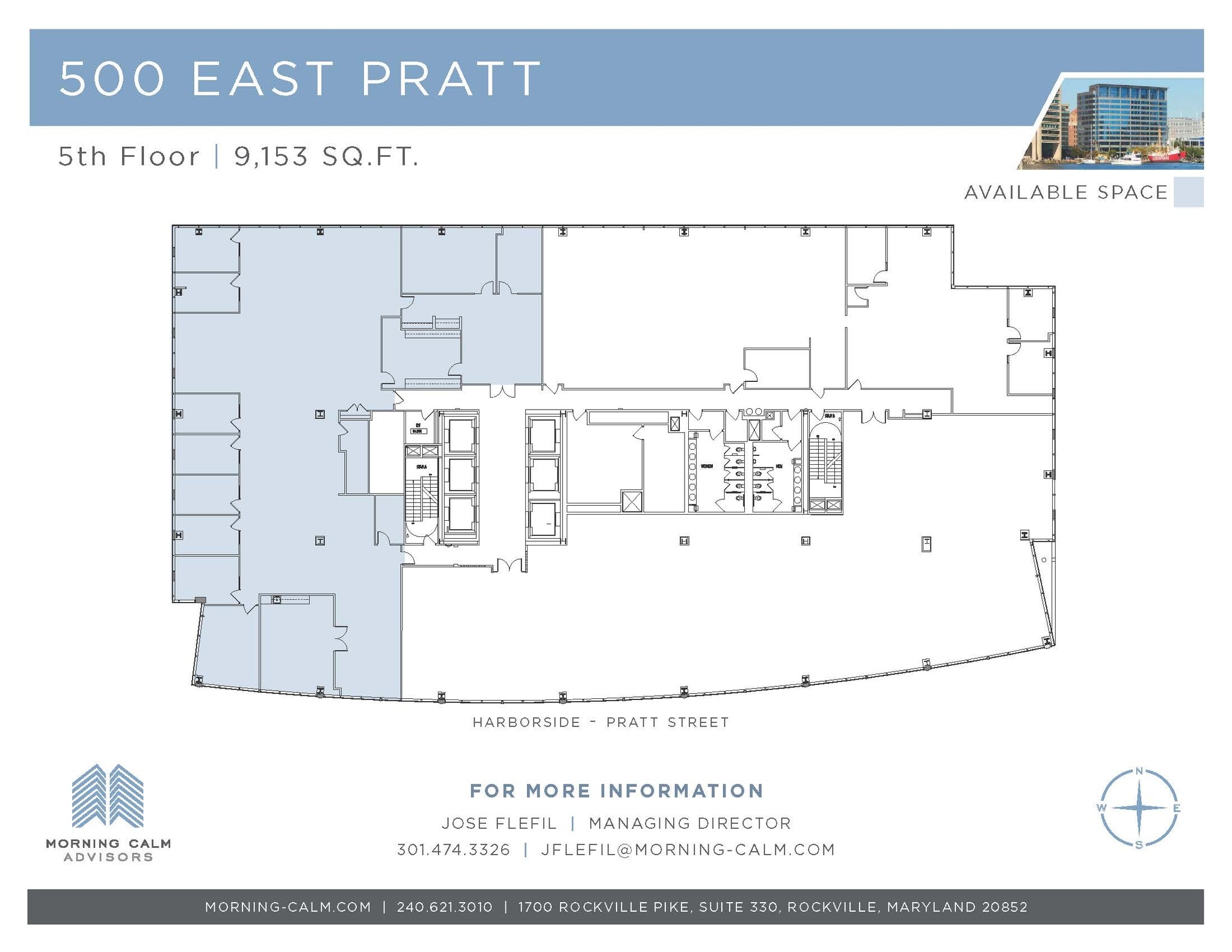 500 E Pratt St, Baltimore, MD for lease Floor Plan- Image 1 of 2