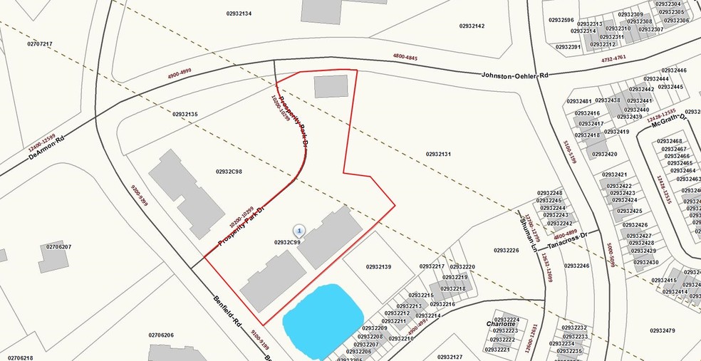 10220 Prosperity Park Dr, Charlotte, NC for sale - Plat Map - Image 3 of 4