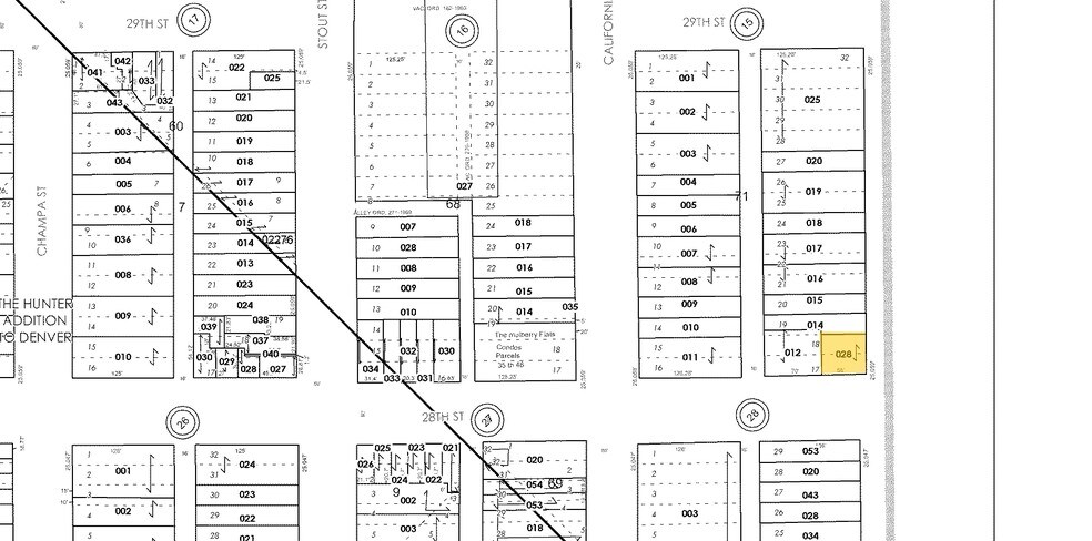 2801 Welton St, Denver, CO à vendre - Plan cadastral - Image 2 de 20