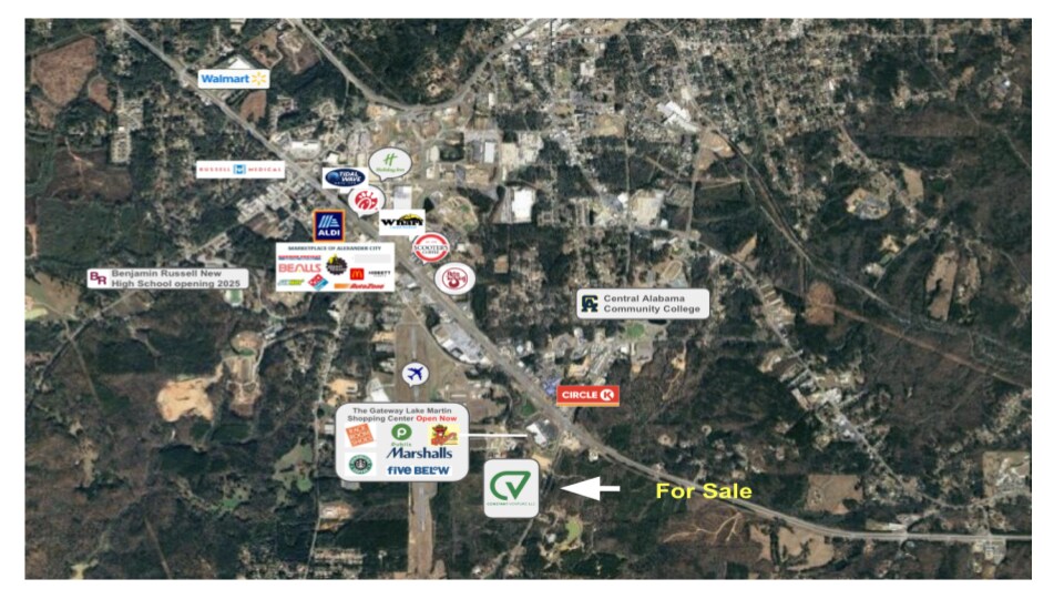 Hwy 63 Commercial Hwy, Alexander City, AL à vendre - Aérien - Image 3 de 4