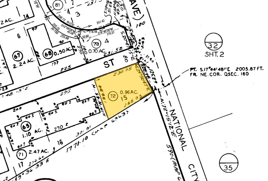 22 W 35th St, National City, CA à louer - Plan cadastral - Image 3 de 69
