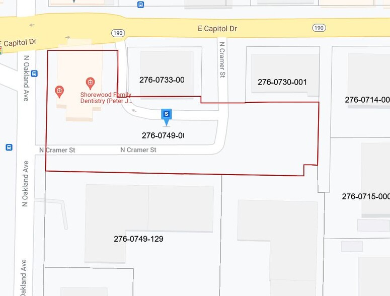 3970 N Oakland Ave, Shorewood, WI à louer - Plan cadastral - Image 3 de 10