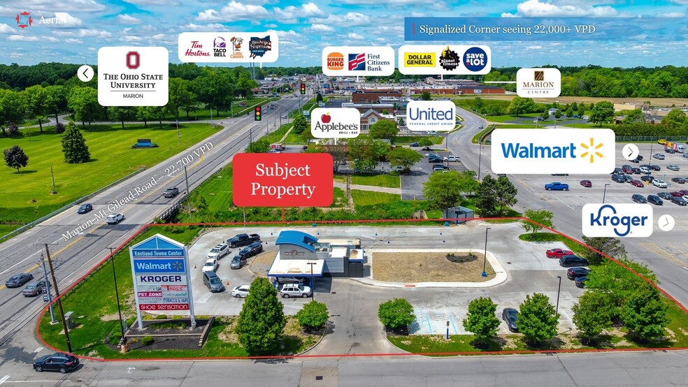 1560 Marion-Mount Gilead Rd, Marion, OH à vendre - Aérien - Image 2 de 5