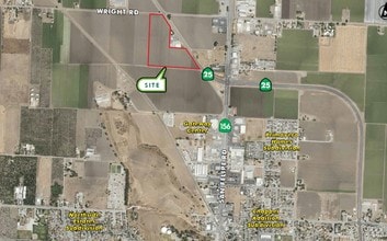 SWC 25 & Wright Rd Hwy, Hollister, CA - Aerial map view
