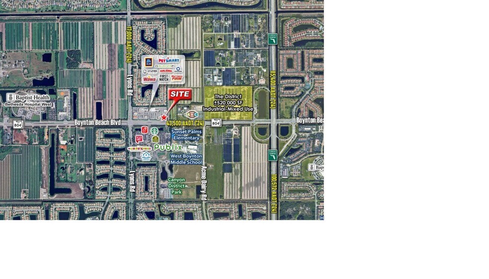8899 W Boynton Beach Blvd, Boynton Beach, FL à louer - Photo du bâtiment - Image 1 de 2
