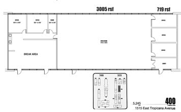 1455-1515 E Tropicana Ave, Las Vegas, NV for lease Floor Plan- Image 1 of 8