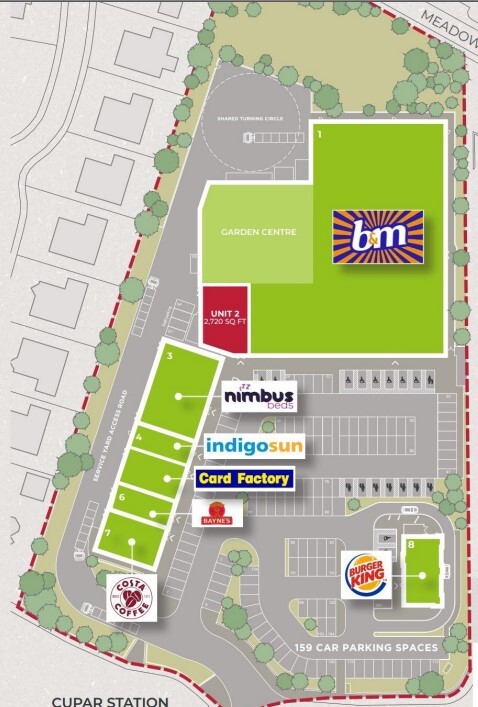 1 South Rd, Cupar à louer Plan de site- Image 1 de 2