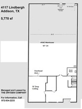 4117-4135 Lindbergh Dr, Addison, TX à louer Plan d’étage- Image 1 de 1