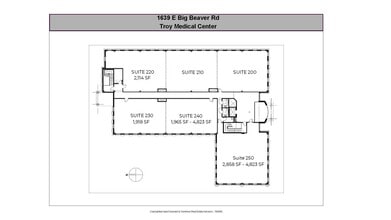 1639 E Big Beaver Rd, Troy, MI for lease Floor Plan- Image 1 of 1