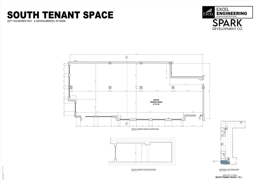 2277 Holmgren Wy, Ashwaubenon, WI for lease - Floor Plan - Image 2 of 3