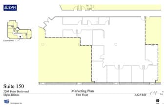 2205 Point Blvd, Elgin, IL for lease Floor Plan- Image 1 of 2