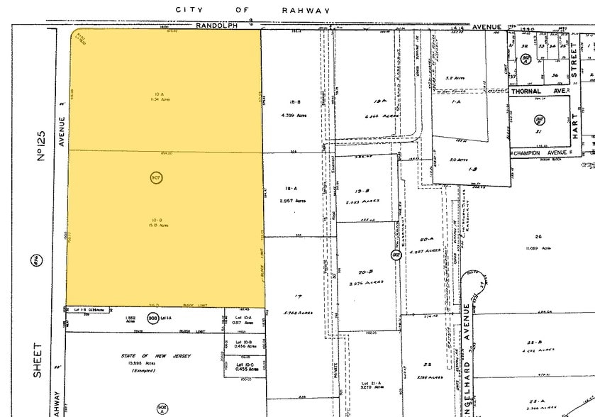 1500 Rahway Ave, Avenel, NJ for lease - Plat Map - Image 3 of 9