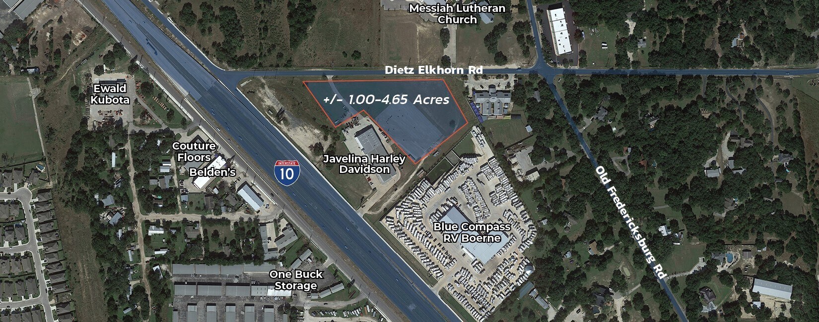 Dietz Elkhorn & IH-10, Boerne, TX à vendre Aérien- Image 1 de 2