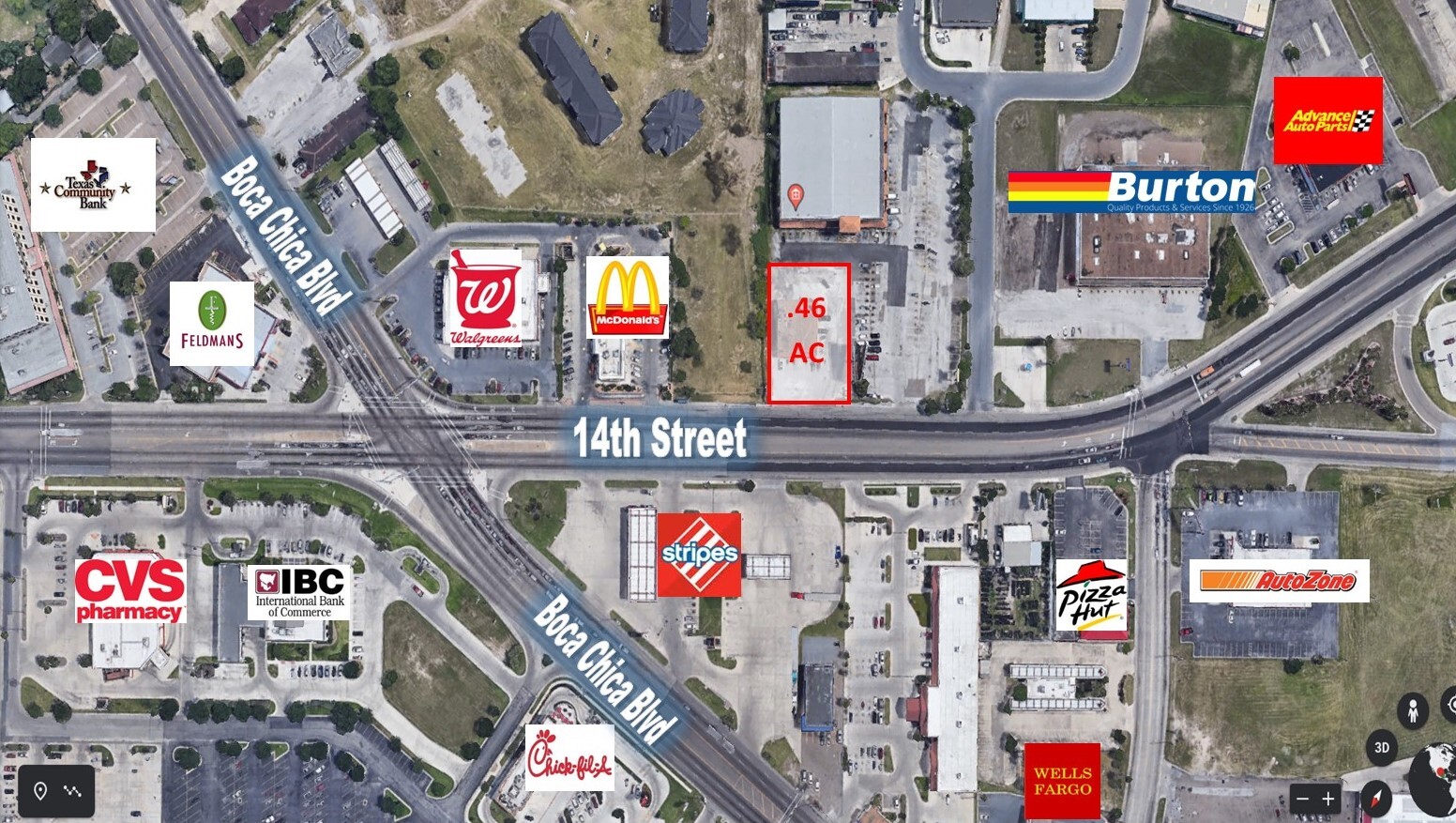 4434 E 14th St, Brownsville, TX for lease Aerial- Image 1 of 4