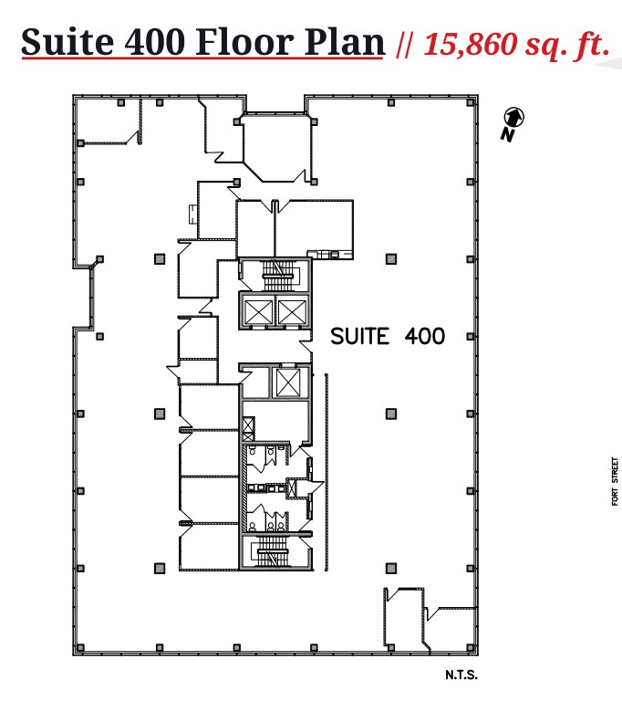 200 Graham Ave, Winnipeg, MB for lease Floor Plan- Image 1 of 1
