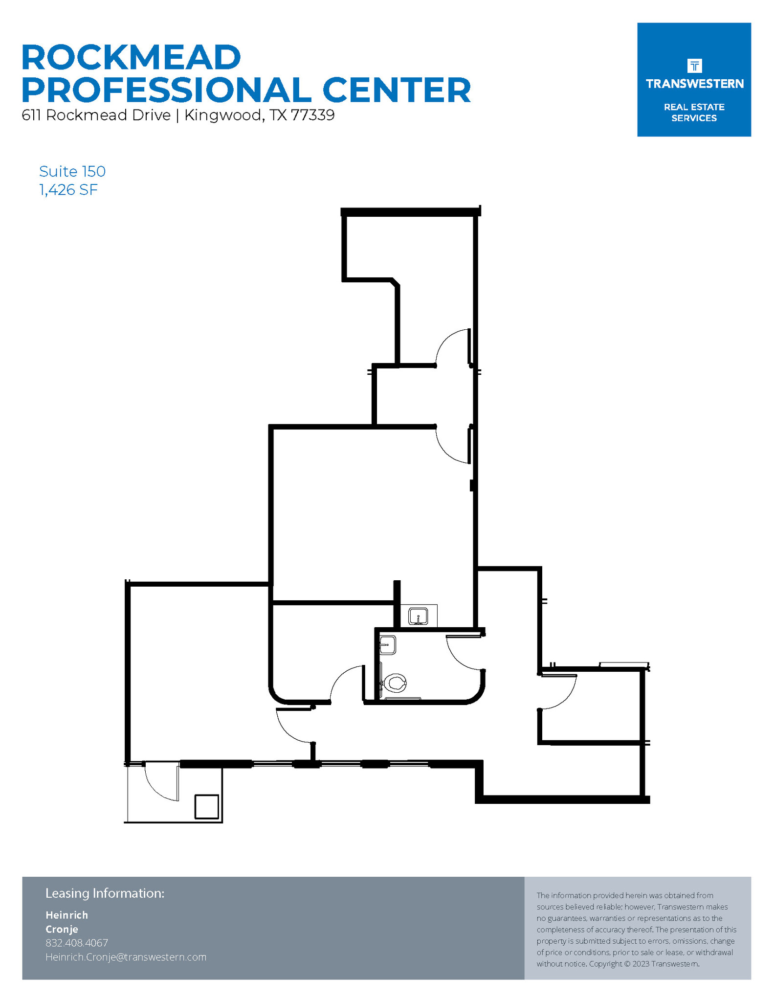 605-611 Rockmead Dr, Kingwood, TX à louer Plan d  tage- Image 1 de 1