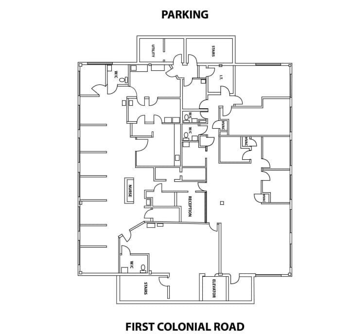 1101 First Colonial Rd, Virginia Beach, VA for lease Floor Plan- Image 1 of 1