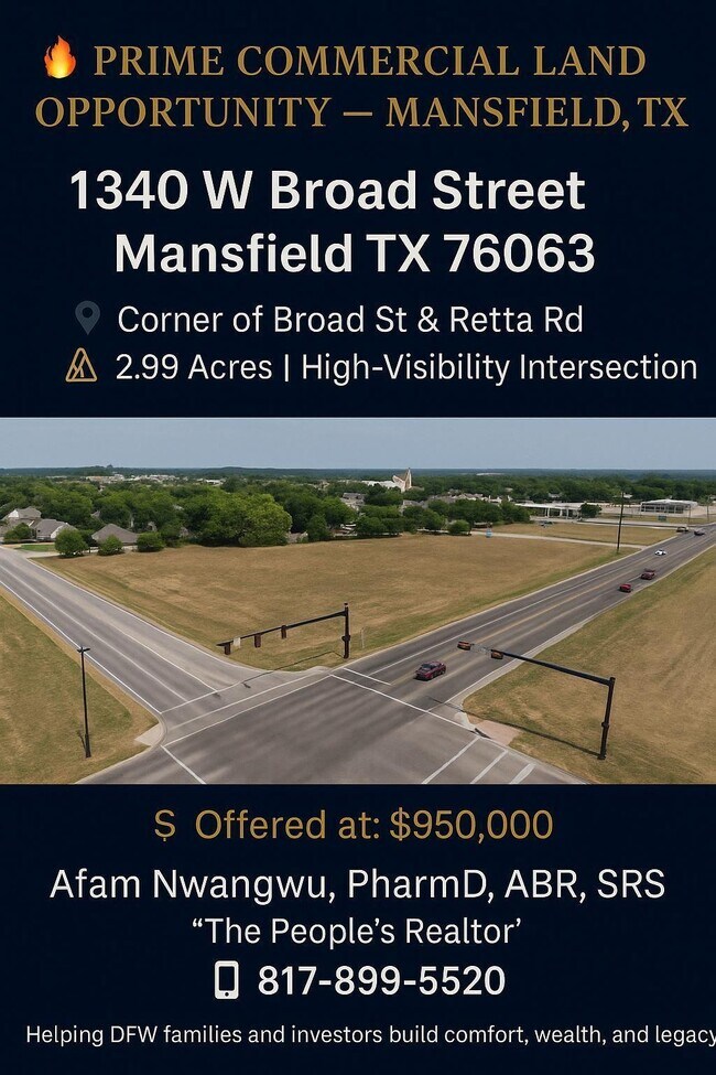 More details for 1340 W Broad St, Mansfield, TX - Land for Sale