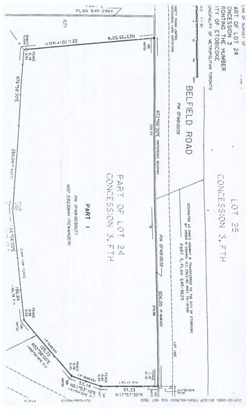 295 Belfield Rd, Toronto, ON for lease - Plat Map - Image 2 of 2