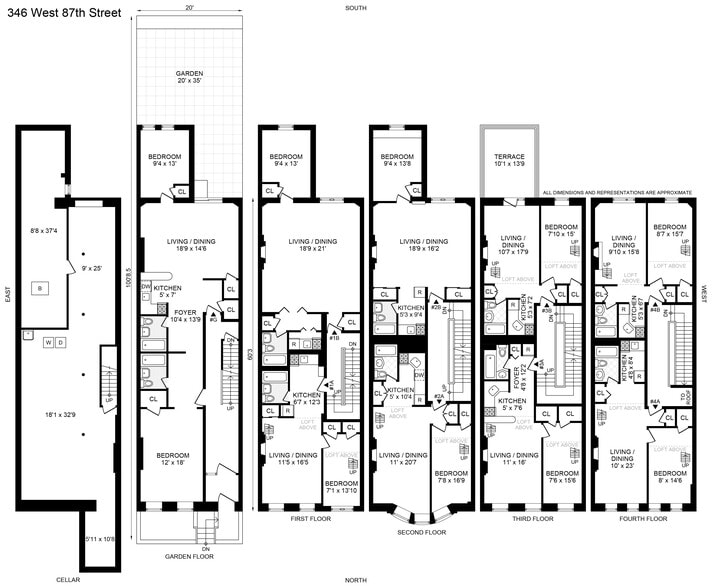 346 W 87TH St, New York, NY à vendre - Plan d’étage - Image 2 de 12