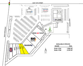 1700 S Broadway Ave, Edmond, OK à louer Plan de site- Image 2 de 2