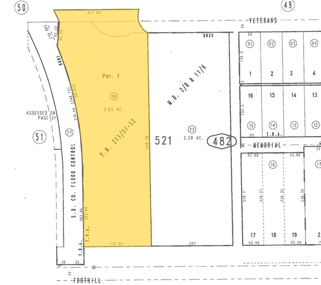 1183 E Foothill Blvd, Upland, CA à vendre - Plan cadastral - Image 2 de 12