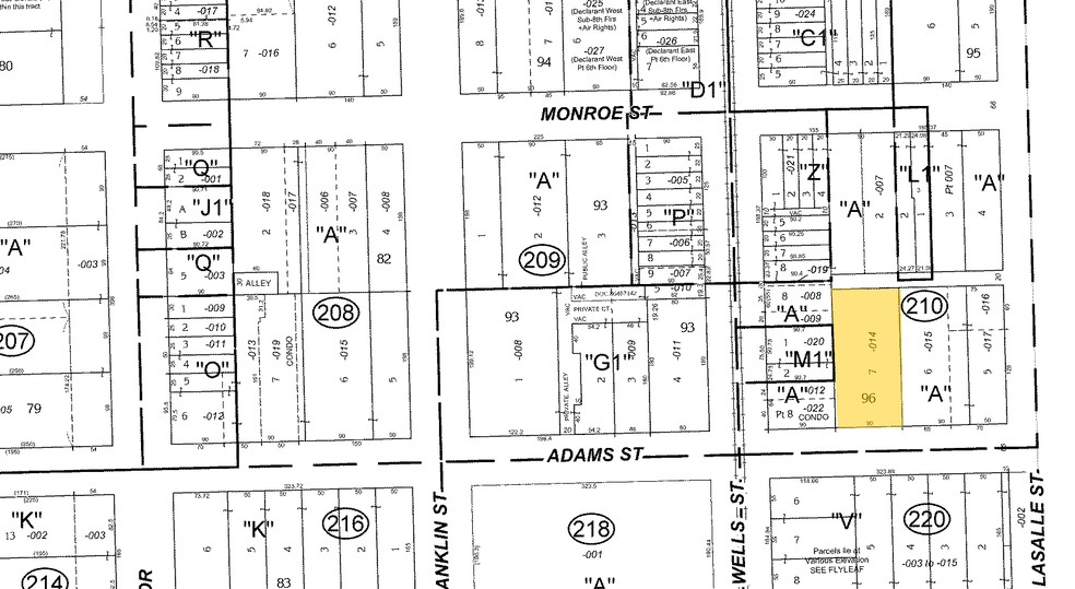 172 W Adams St, Chicago, IL à vendre - Plan cadastral - Image 1 de 1