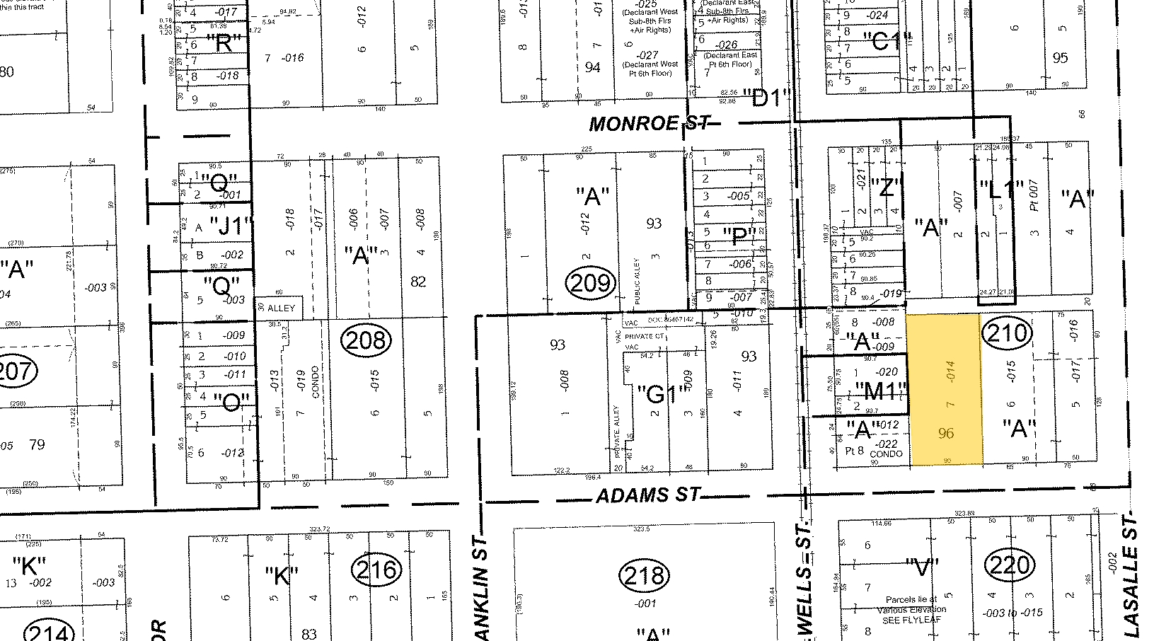 172 W Adams St, Chicago, IL à vendre Plan cadastral- Image 1 de 1