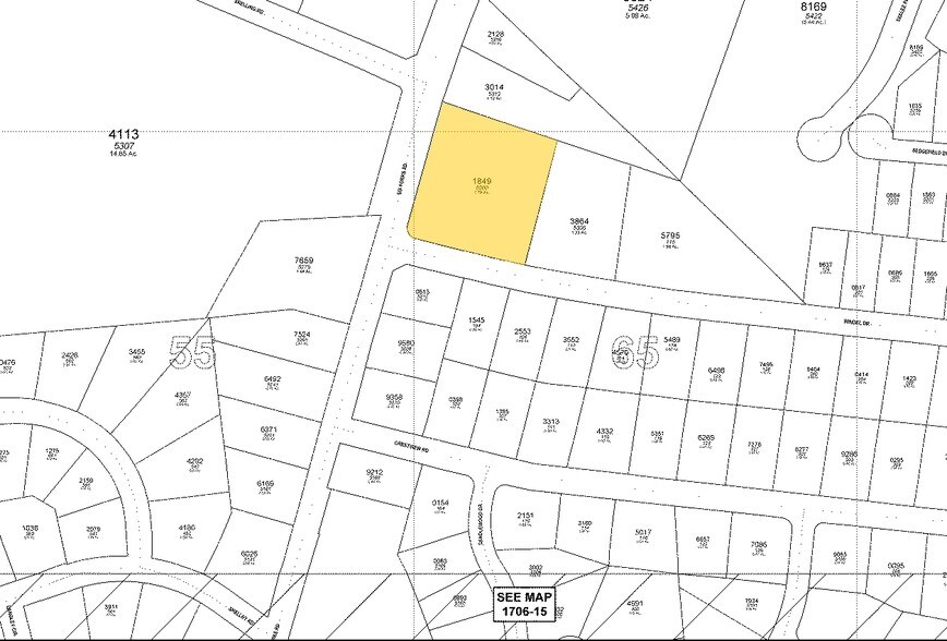 5300 Six Forks Rd, Raleigh, NC à louer - Plan cadastral - Image 3 de 11