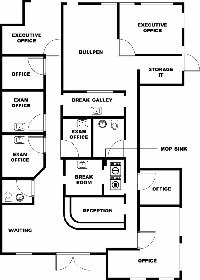 6638 E Baseline Rd, Mesa, AZ 85206 - Unité 101/102 - - Plan d’étage - Image 1 of 1