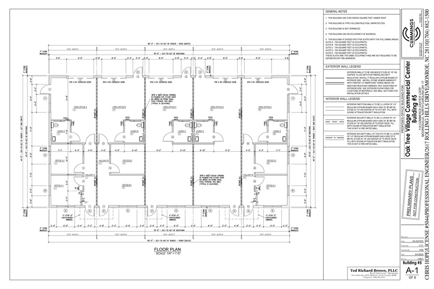 114 Commerce Center Loop, Mooresville, NC à louer - Plan d’étage - Image 2 de 2