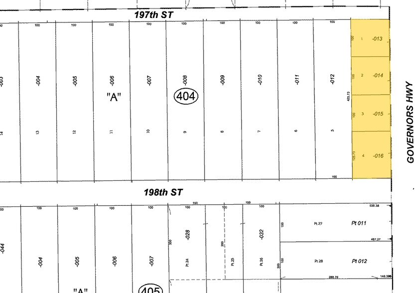 19740-19750 Governors Hwy, Flossmoor, IL à vendre - Plan cadastral - Image 2 de 2