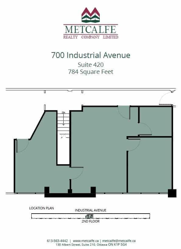 700 Industrial Ave, Ottawa, ON à louer Plan d’étage- Image 1 de 1