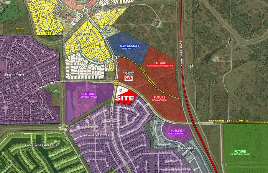 Lake Olympia Pkwy, Missouri City, TX à vendre - Plan de site - Image 1 de 1