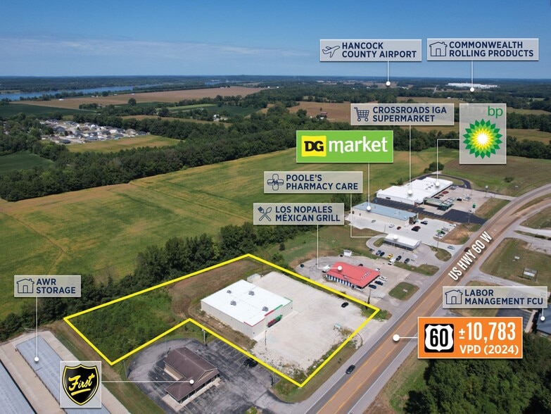 8240 US Highway 60 W, Lewisport, KY à vendre - Photo du bâtiment - Image 2 de 9