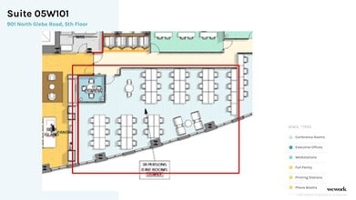 901 N Glebe Rd, Arlington, VA à louer Plan d’étage- Image 1 de 1