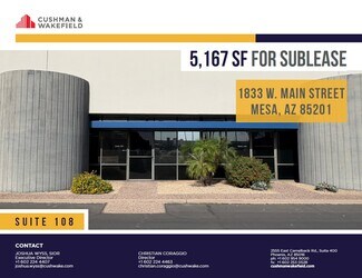 Plus de détails pour 1833 W Main St, Mesa, AZ - Industriel à louer