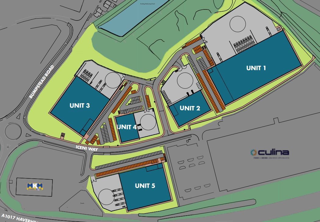 Iceni Way, Haverhill à louer Plan de site- Image 1 de 2