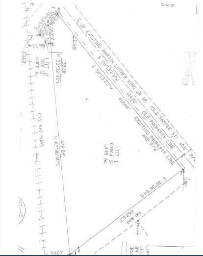 106 MLKing Jr Blvd, Saint Stephen, SC for lease - Plat Map - Image 3 of 7