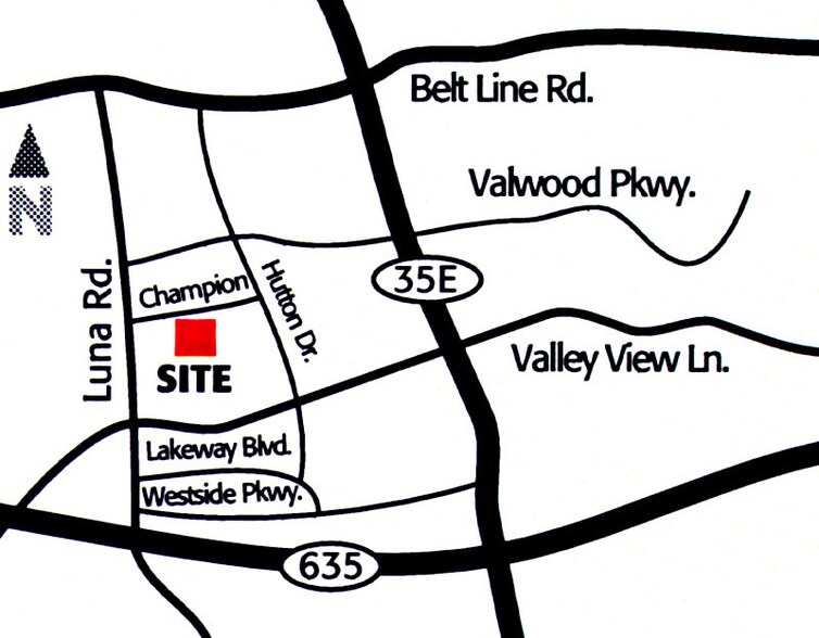 1421 Champion Dr, Carrollton, TX à louer - Plan de site - Image 2 de 13