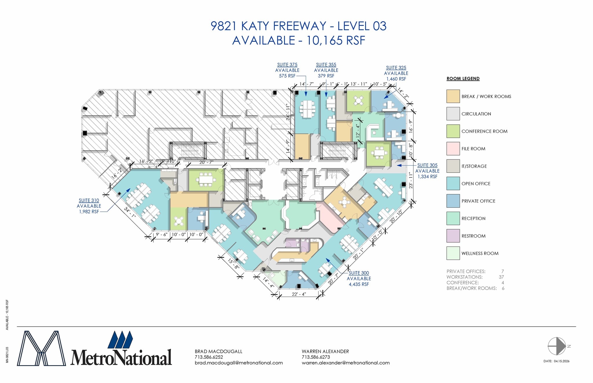 9821 Katy Fwy, Houston, TX à louer Plan d’étage- Image 1 de 1