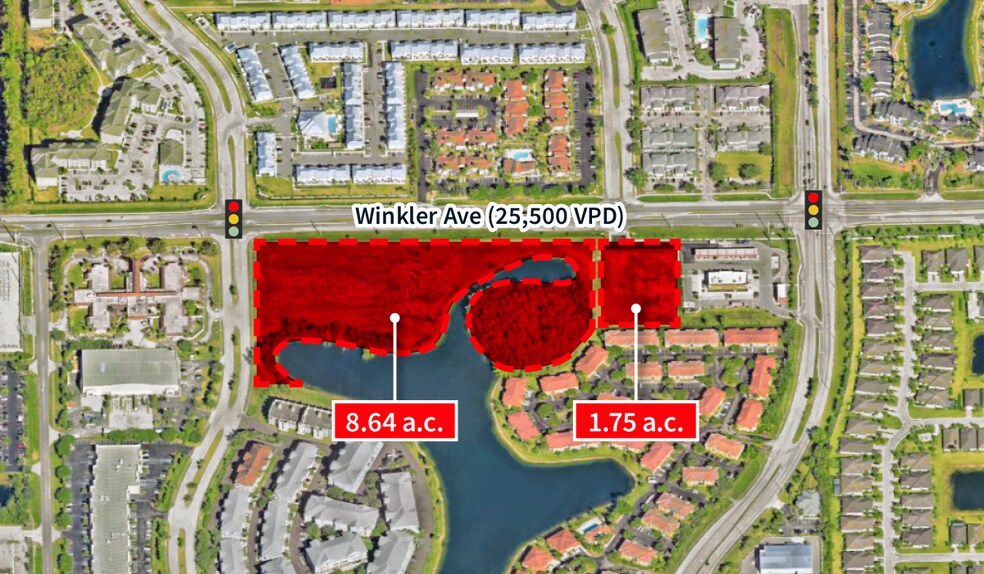 3350-3450 Winkler Ave, Fort Myers, FL à vendre - Aérien - Image 3 de 3