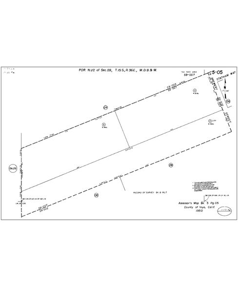 325 & 327 Brewery st, Lone Pine, CA à vendre - Plan cadastral - Image 2 de 2
