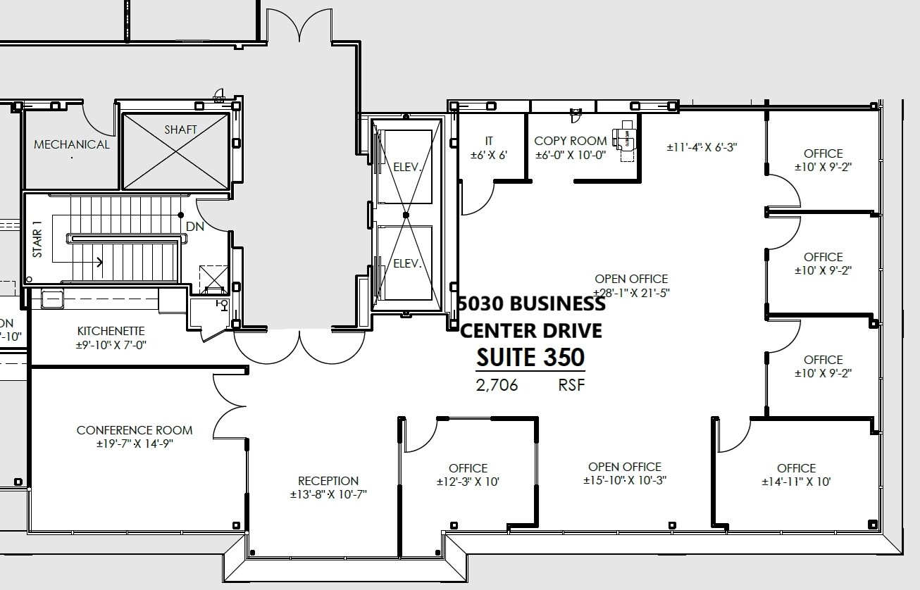 5030 Business Center Dr, Fairfield, CA à louer Plan d’étage- Image 1 de 1