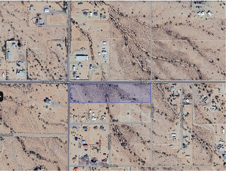 E Florence-Kelvin hwy, Florence, AZ for sale - Aerial - Image 2 of 2