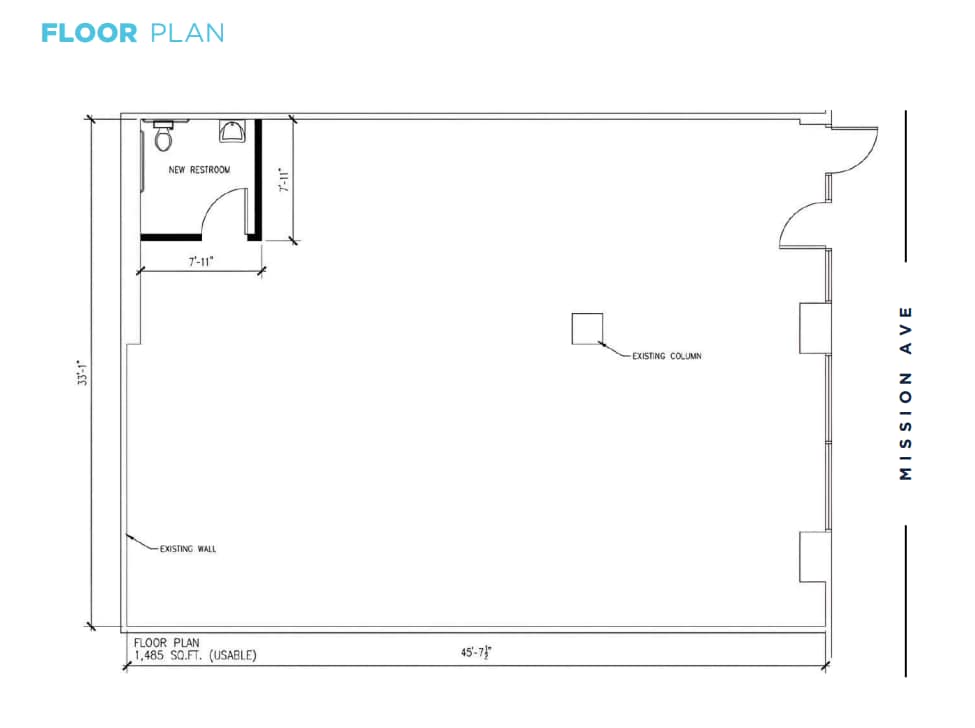 301 Mission Ave, Oceanside, CA 92054 - Unit 101 -  - Floor Plan - Image 1 of 1